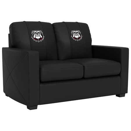 Dreamseat Silver Loveseat with Georgia Bulldogs Alternate Logo XZ7759003LSCDBK-PSCOL13192